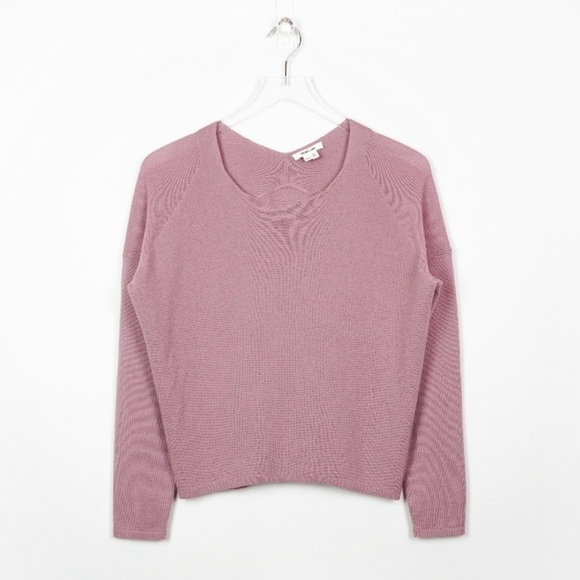 Helmut Lang Drop Shoulder Blush Pink 100% Wool Sweater - Picture 6 of 9
